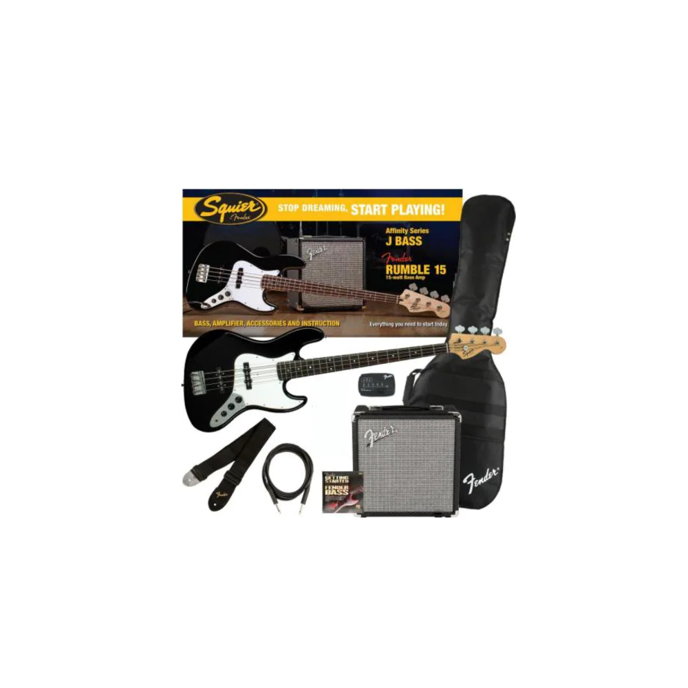 Fender Affinity Series Jazz Bass IL Black (PACK), 030-1676-606